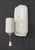 Mid 20th Century Mid 20th Century Restored Art Deco White Porcelain Wall Sconces - a Pair For Sale - Image 5 of 9