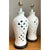 Vintage Scalloped Ceramic Table Lamps - a Pair For Sale - Image 11 of 13