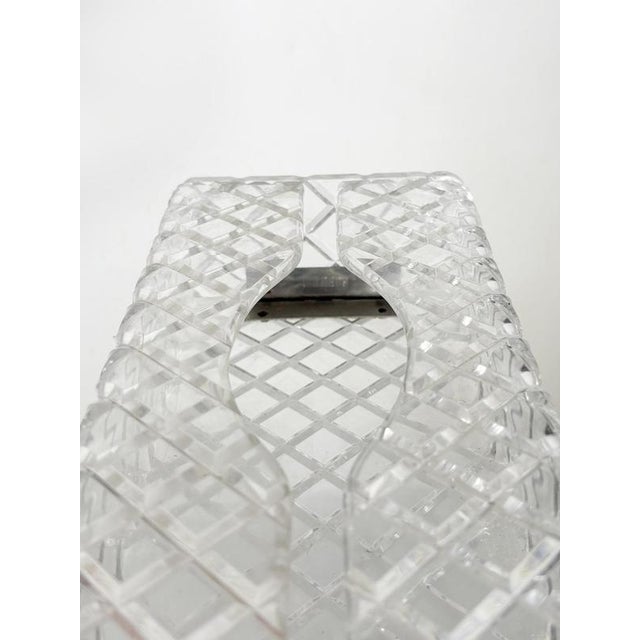 Vintage Acrylic Glass Tissue Holder, France, 1970 For Sale - Image 11 of 12