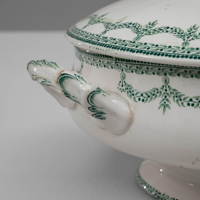 20th Century Belgian Special Edition Porcelain Tureen with Lid For Sale - Image 9 of 18