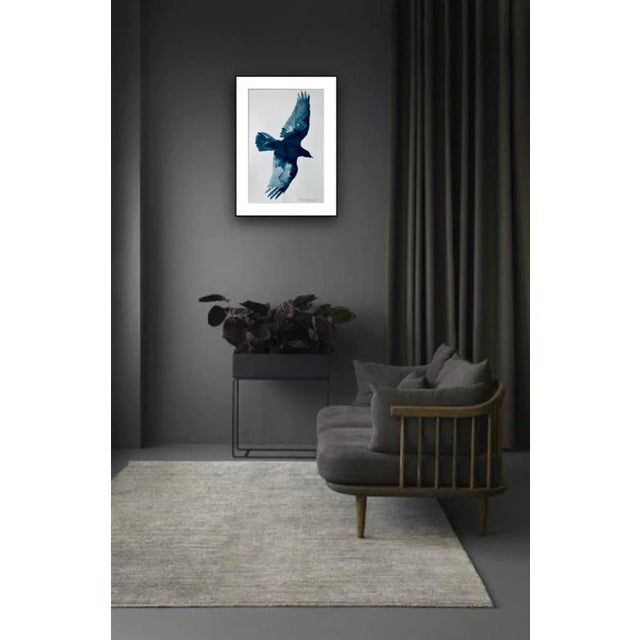 "Flight 8" Framed Contemporary Minimalist Ink on Paper Drawing For Sale - Image 4 of 6