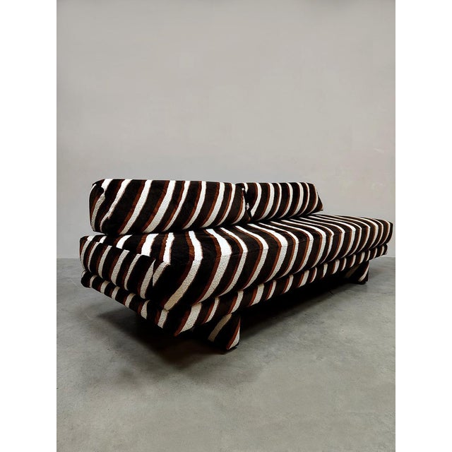 Black Vintage DS-80 Sofa Daybed with Stripes from de Sede, 1960s For Sale - Image 8 of 8