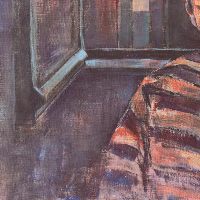 1990s 'Portrait of a Young Man' by Hank Ketcham, 1990 Figurative Oil Painting For Sale - Image 5 of 8