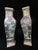 Chinoiserie Chinese Famille Rose Medallion Bird & Flower Design Wall Pocket Vase Pair For Sale - Image 3 of 15