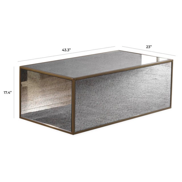 Lana Mirrored Coffee Table Chairish