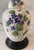 Mid 20th Century Small Porcelain Table Lamp With Hand Painted Purple Flowers For Sale - Image 5 of 10