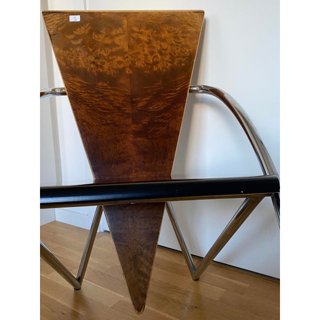 Sculptural Dining Chairs by Klaus Wettergren for Q-Production, Denmark, 1980s, Set of 4 For Sale - Image 6 of 15