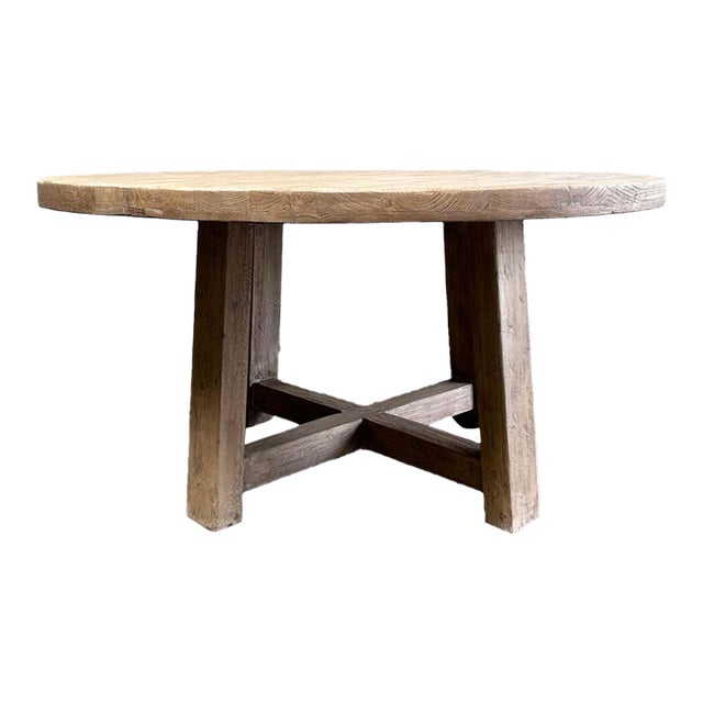 Reclaimed Wood Dining Table in Natural Wood Finish 72" For Sale