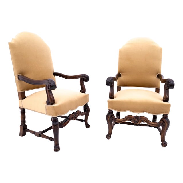Armchairs, Western Europe, 1900, Set of 2 For Sale