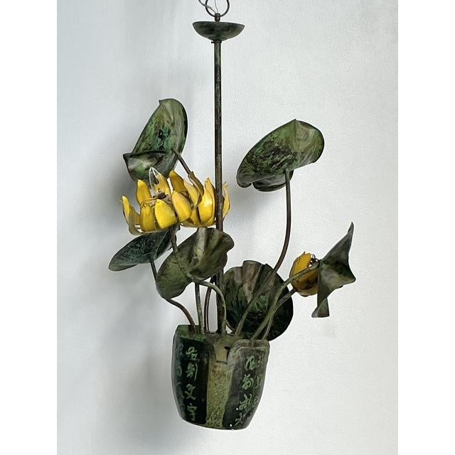 Vintage Boho Garland Faulkner Botanical Chandelier For Sale - Image 13 of 14