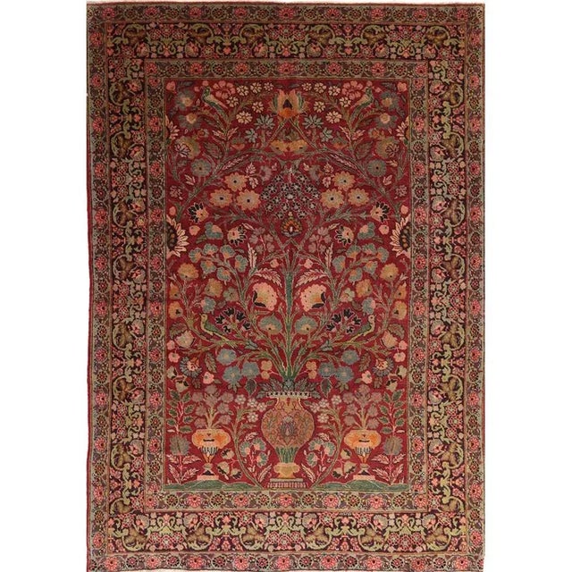 1940s Persian Tabriz Area Rug 4'2" X 6'0" For Sale - Image 13 of 13