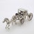 Italian Vintage Italian Handmade Genuine Silver Carriage With Horse Figurine Miniature, Made in Tuscany (Arezzo) For Sale - Image 3 of 10