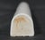 Pair of Vintage European White Ceramic Pencil Wall Tiles For Sale - Image 6 of 8