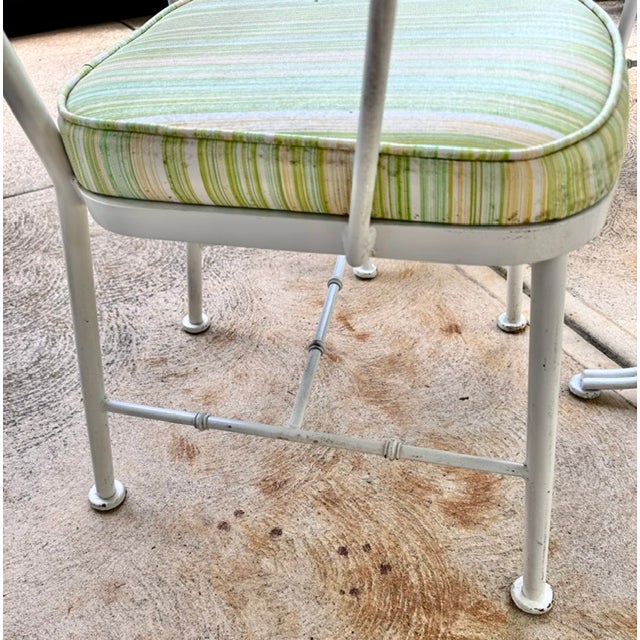 Lee L. Woodard and Sons Iron Dining Set For Sale - Image 9 of 13