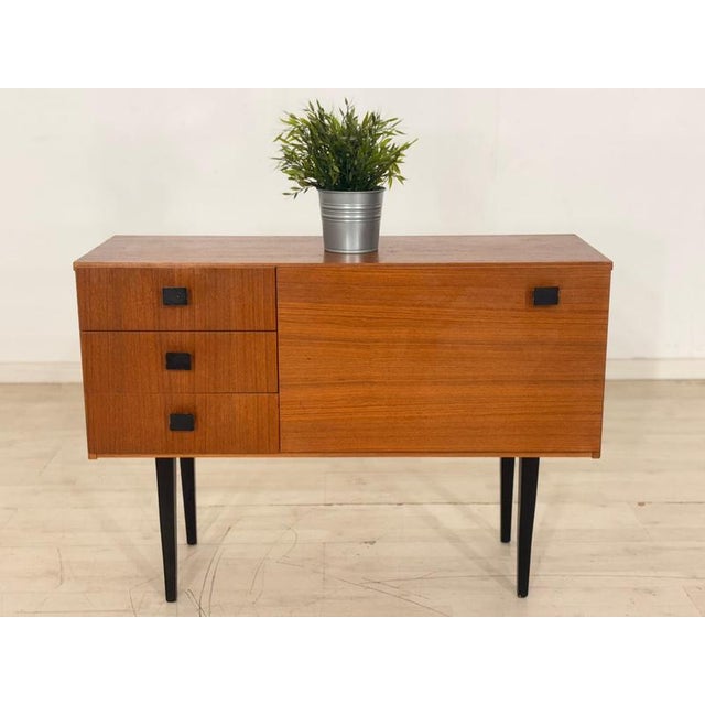 Vintage Wardrobe in Walnut Veneer, 1960s For Sale - Image 4 of 13