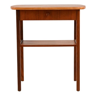 Scandinavian Teak Bedside Table, 1960s For Sale