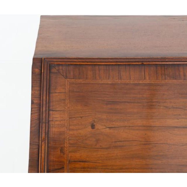 William and Mary walnut kneehole bureau Here we have a very unusual designed kneehole bureau Having an arrangement of 6...