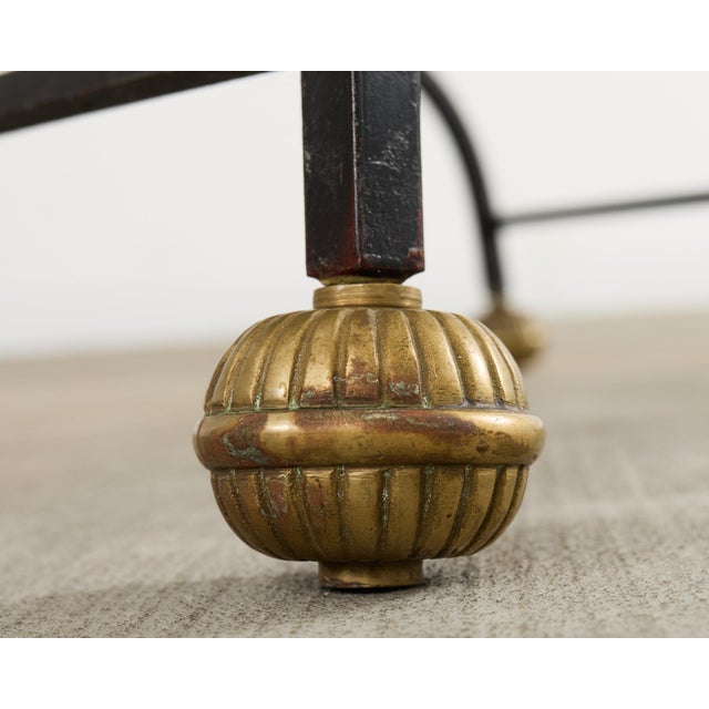 Italian Baroque Savonarola Chair With Bronze Mace Finials For Sale - Image 11 of 12