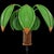 Vintage Pencil Reed and Wicker Coconut Palm Tree Wall Light Sconce Attributed to Mario Torres Lopez For Sale - Image 10 of 10