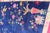 Large Antique Art Deco Rug in Deep Navy Blue With Vibrant Red Border For Sale - Image 4 of 13