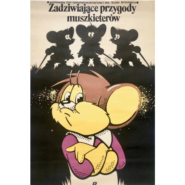 Adventures of the Musketeers of Polish Movie Post by Jakub Erol, 1979 For Sale