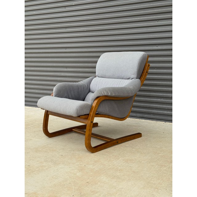 C. 1970s Mid Century Danish Modern Stouby Polster Cantilever Lounge Chair For Sale In Austin - Image 6 of 11