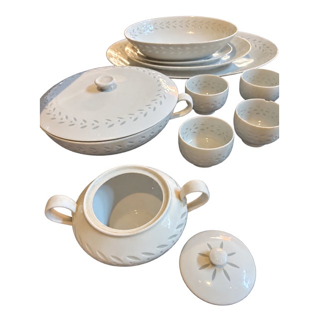 Vintage Seyei Fine China Cups, Bowls & Serving Dishes - 37 Pieces Collection For Sale - Image 12 of 12