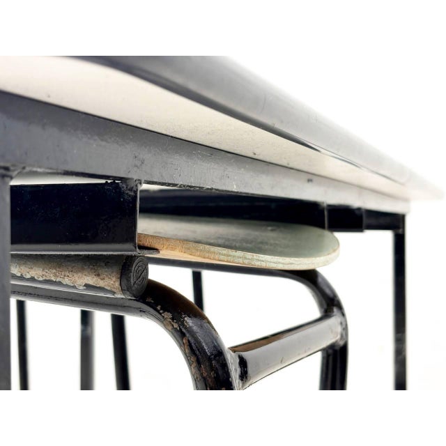 Vintage Kelko Table Set with Four Stools, Switzerland, 1960s, Set of 5 For Sale - Image 11 of 18