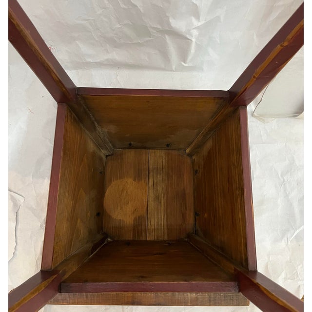 1990s Pine Planks Table / Stand With Tapered Legs For Sale - Image 10 of 10