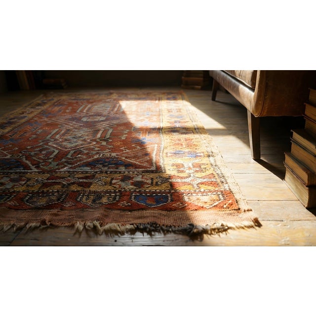 19th Century Turkish Yastik Rug For Sale - Image 11 of 12