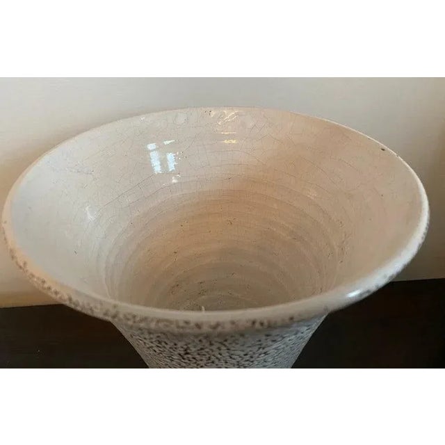 French Art Deco 1930s Torchiere Ceramic Table Lamp For Sale - Image 4 of 11