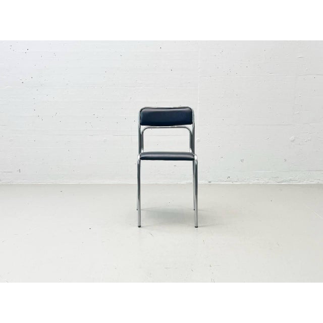 Vintage Italian Bauhaus-Style Stackable Chair, 1980s For Sale - Image 9 of 15