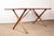 Brown Danish Model at 303 Dining Table in Teak and Beech and Brass by Hans Wegner for Andreas Tuck, 1960 For Sale - Image 8 of 18