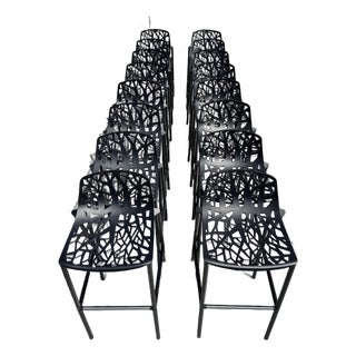 Janus Et Cie “Forest” Low Back Barstools by Ramon Esteve (1–16 Available) For Sale