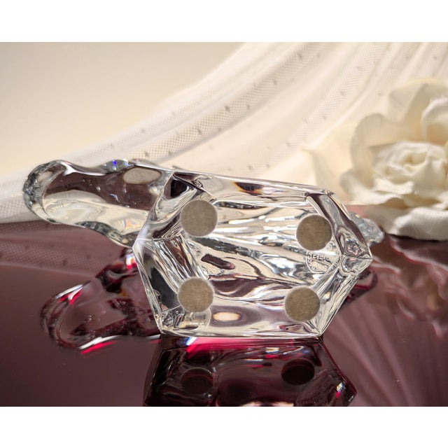 Baccarat Crystal Horse's Head Paperweight/Figurine For Sale - Image 6 of 9