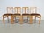4 x Art deco dining room chair 1930s chairs mid century vintage dining room chairs, provided with a new brown upholstery....