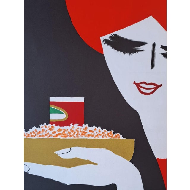 Bernard Villemot, Woman, 1981, Lithograph For Sale - Image 4 of 6