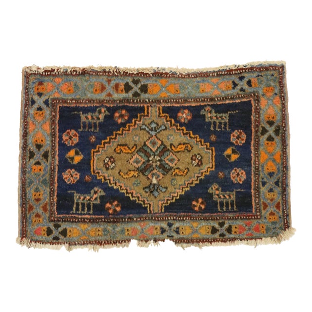 Antique Persian Hamadan Rug - 01'08 X 02'08 For Sale