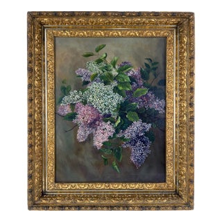 Wisteria Bouquet in the Style of William Hubacek Original California Still Life by William Hubacek For Sale