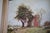 1970s Bucolic Country Cottage Oil Painting by Einstein in Multi-Layer Gilt Frame For Sale - Image 6 of 16