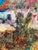Garden Cottage Acrylic Painting on Board, Signed, 1990s, 10x8 For Sale In Dallas - Image 6 of 8