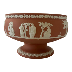 Rare Vintage 1957 Wedgwood Terra Cotta Round Footed Imperial Bowl