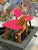 Herman Miller Pr of Herman Miller Eames Walnut and Pink LCW Chairs For Sale - Image 4 of 12