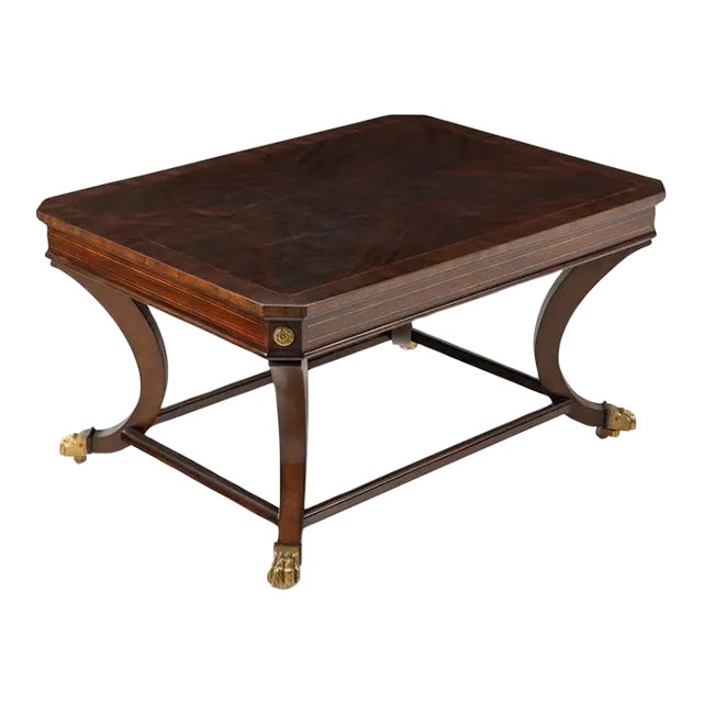 Regency Mahogany Coffee Table For Sale