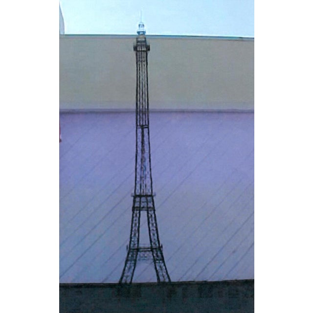 French Eiffel Tower Metal Sculpture 9' 8" Tall X 25" Wide Custom Design For Sale - Image 3 of 12