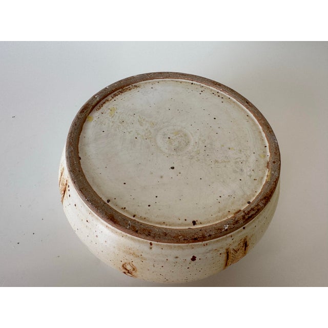 1980s Vintage Handcrafted Organic Modern Studio Pottery Bowl, Unsigned For Sale - Image 10 of 10