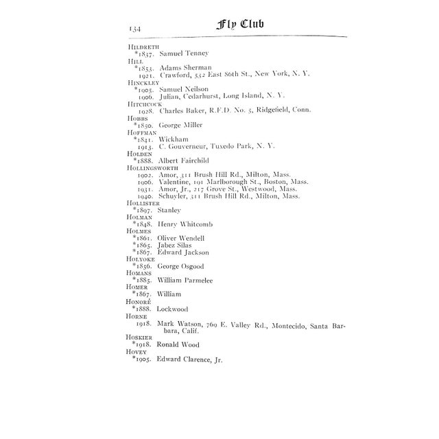 Catalogue of the Fly Club of Harvard University 1836-1941 For Sale - Image 4 of 8