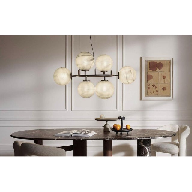 Constellation Chandelier in Black Metal and Glass from Cassina For Sale - Image 9 of 10