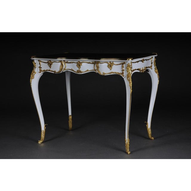 20th Century Louis XV White Writing Desk For Sale - Image 3 of 18