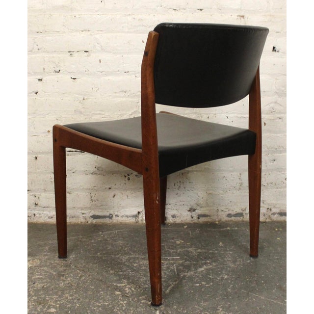 Mid 20th Century Set of Six Teak Chairs Attributed to Bramin Mobler - Made in Denmark For Sale - Image 12 of 13